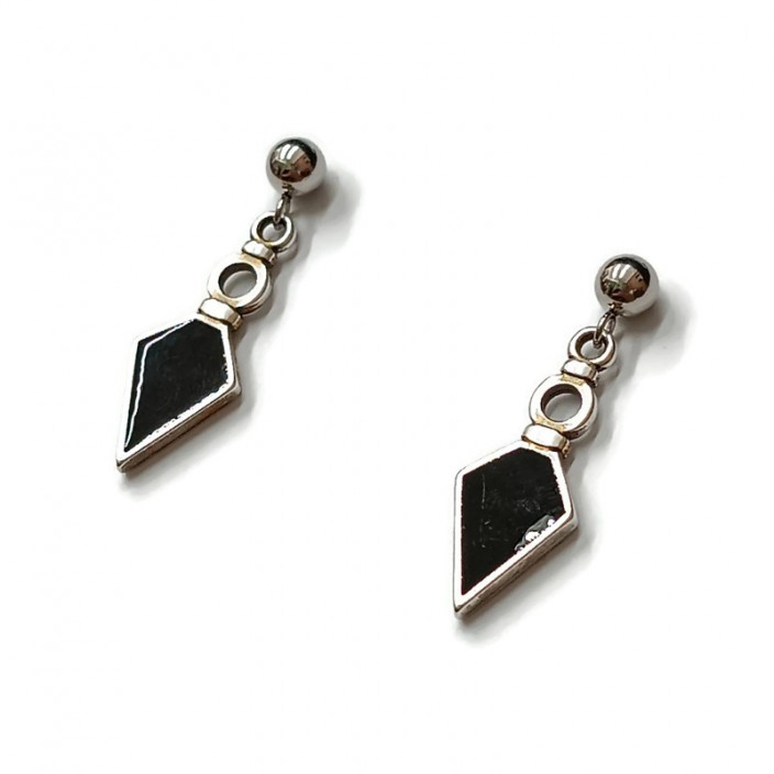 Σκουλαρίκια επάργυρα βέλη με ατσάλινα καρφάκια