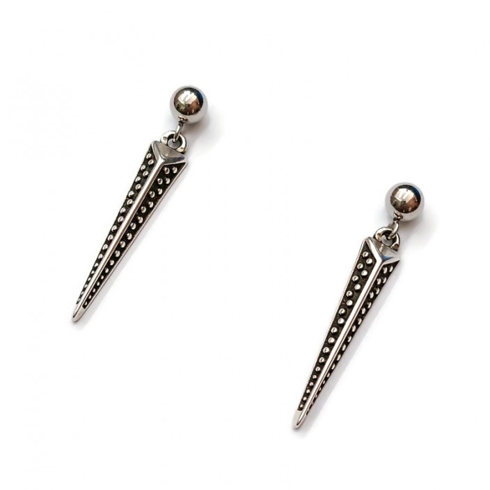 Σκουλαρίκια με επαργυρα βέλη και ατσάλινα καρφάκια