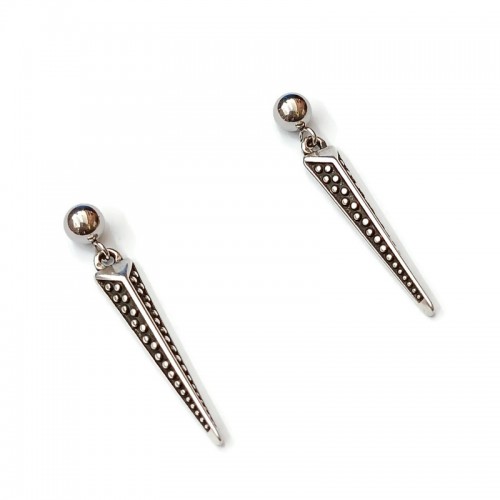 Σκουλαρίκια με επαργυρα βέλη και ατσάλινα καρφάκια